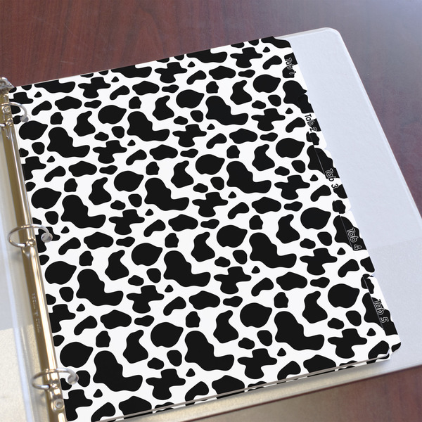 Cowprint Cowgirl Page Dividers - Set of 5 - In Context