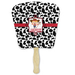 Cowprint Cowgirl Paper Fan (Personalized)