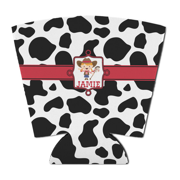Custom Cowprint Cowgirl Party Cup Sleeve - with Bottom (Personalized)