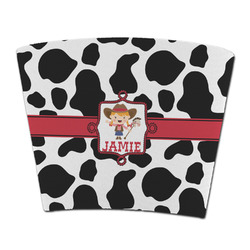 Cowprint Cowgirl Party Cup Sleeve - without bottom (Personalized)