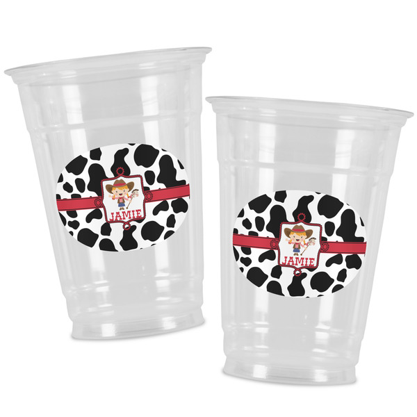 Cowprint Cowgirl Party Cups - 16oz - Alt View