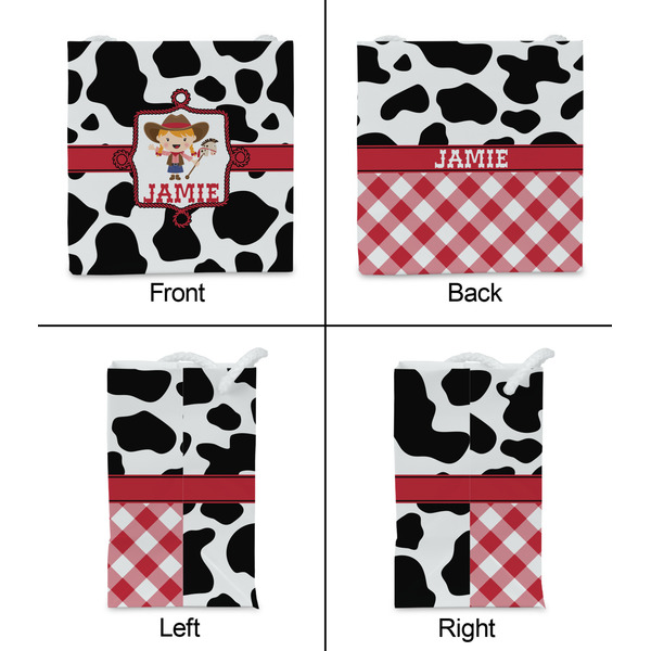 Cowprint Cowgirl Party Favor Gift Bag - Gloss - Approval