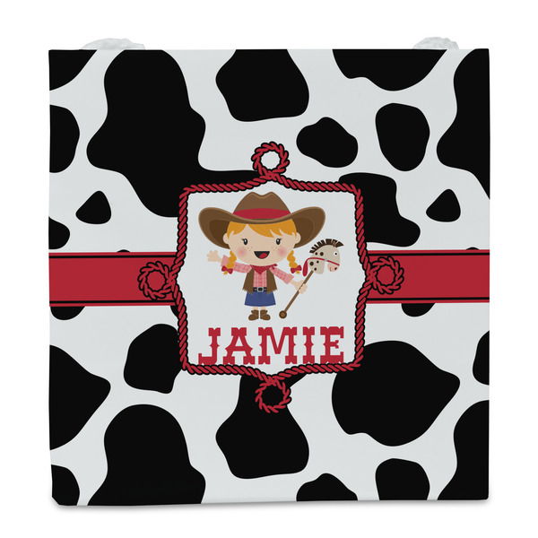 Cowprint Cowgirl Party Favor Gift Bag - Gloss - Front