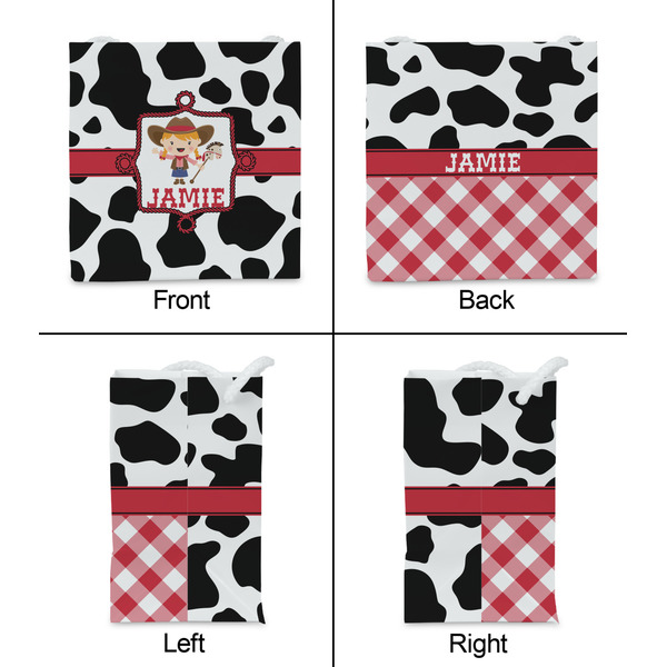 Cowprint Cowgirl Party Favor Gift Bag - Matte - Approval