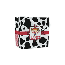 Cowprint Cowgirl Party Favor Gift Bags - Matte (Personalized)