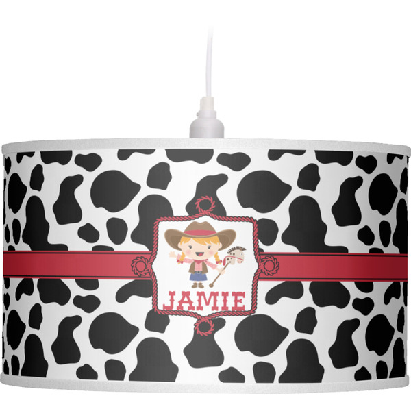 Cowprint Cowgirl Pendant Lamp Shade