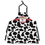 Cowprint Cowgirl Apron Without Pockets w/ Name or Text