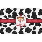 Cowprint Cowgirl Bath Mat (Personalized)