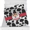 Cowprint Cowgirl Personalized Blanket