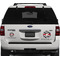 Cowprint Cowgirl Personalized Car Magnets on Ford Explorer