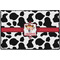 Cowprint Cowgirl Door Mat - 36"x24" (Personalized)