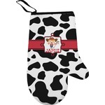 Cowprint Cowgirl Right Oven Mitt (Personalized)