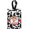 Cowprint Cowgirl Personalized Rectangular Luggage Tag