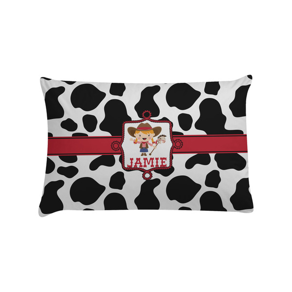 Custom Cowprint Cowgirl Pillow Case - Standard (Personalized)