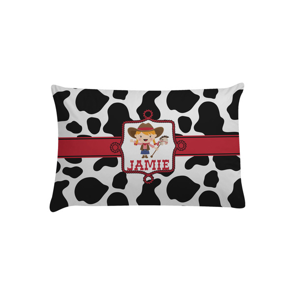 Custom Cowprint Cowgirl Pillow Case - Toddler (Personalized)