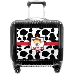 Cowprint Cowgirl Pilot / Flight Suitcase (Personalized)