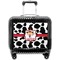 Cowprint Cowgirl Pilot Bag Luggage with Wheels