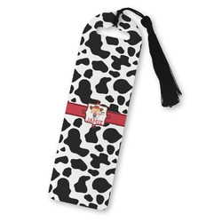 Cowprint Cowgirl Plastic Bookmark (Personalized)