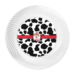 Cowprint Cowgirl Plastic Party Dinner Plates - 10" (Personalized)