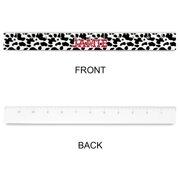 Cowprint Cowgirl Plastic Ruler - 12" - APPROVAL