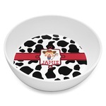 Cowprint Cowgirl Melamine Bowl - 8 oz (Personalized)