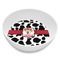 Cowprint Cowgirl Melamine Bowl - Side and center