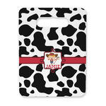 Cowprint Cowgirl Rectangular Trivet with Handle (Personalized)