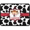 Cowprint Cowgirl Rectangular Trailer Hitch Cover (Personalized)