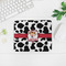 Cowprint Cowgirl Rectangular Mouse Pad - LIFESTYLE 2