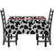 Cowprint Cowgirl Rectangular Tablecloths - Side View