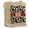 Cowprint Cowgirl Reusable Cotton Grocery Bag - Front View