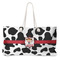 Cowprint Cowgirl Large Rope Tote Bag - Front View
