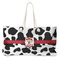 Cowprint Cowgirl Large Tote Bag with Rope Handles (Personalized)