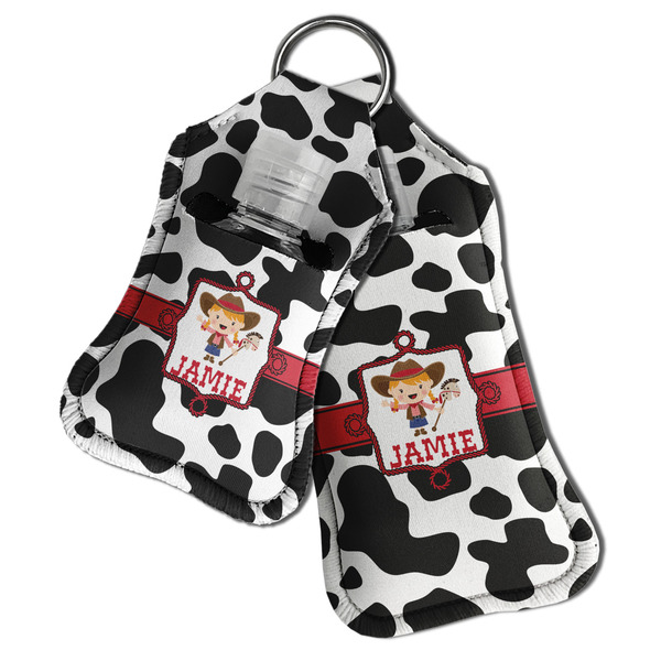 Cowprint Cowgirl Sanitizer Holder Keychain - Both in Case (PARENT)