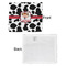Cowprint Cowgirl Security Blanket - Front & White Back View