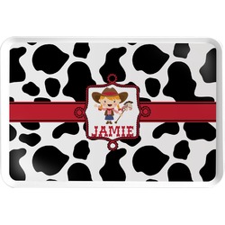 Cowprint Cowgirl Serving Tray (Personalized)