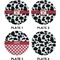 Cowprint Cowgirl Set of Appetizer / Dessert Plates (Approval)