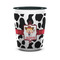 Cowprint Cowgirl Shot Glass - Two Tone - FRONT