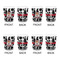 Cowprint Cowgirl Shot Glass - White - Set of 4 - APPROVAL