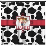 Cowprint Cowgirl Shower Curtain - Custom Size (Personalized)