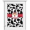 Cowprint Cowgirl Single White Cabinet Decal