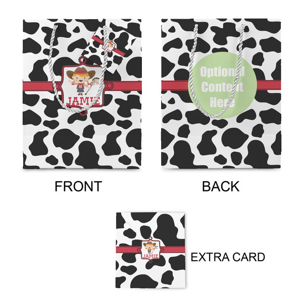 Cowprint Cowgirl Small Gift Bag - Approval