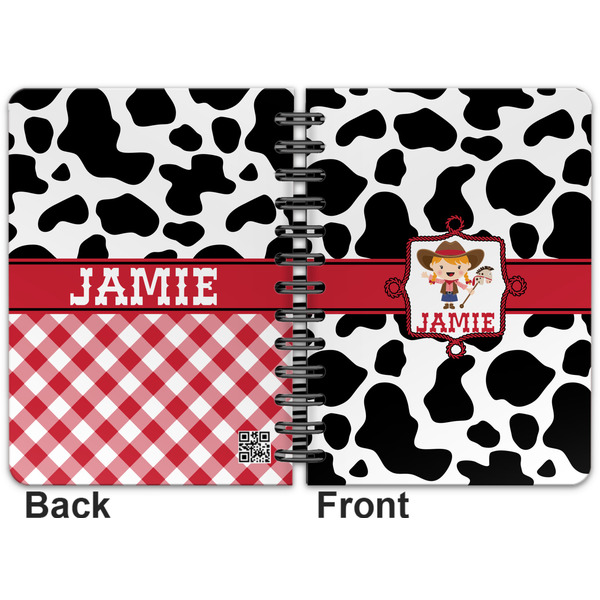 Cowprint Cowgirl Spiral Journal 5 x 7 - Apvl