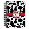 Cowprint Cowgirl Spiral Notebook - 5x7 w/ Name or Text