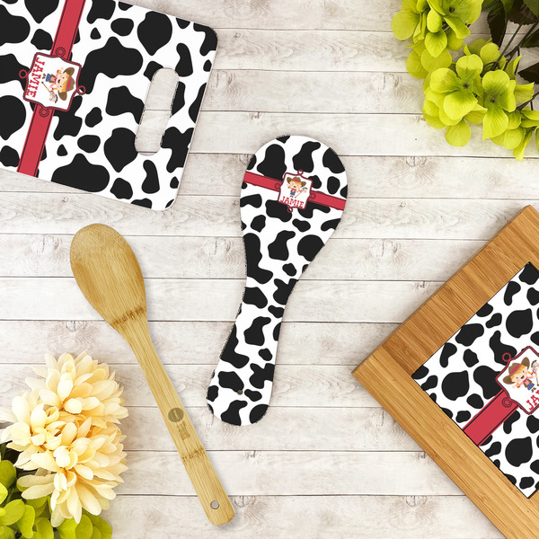 Cowprint Cowgirl Spoon Rest Trivet - LIFESTYLE
