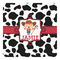 Cowprint Cowgirl Square Decal