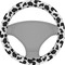 Cowprint Cowgirl Steering Wheel Cover