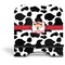 Cowprint Cowgirl Stylized Tablet Stand - Front without iPad