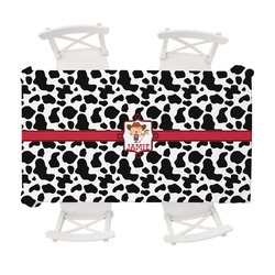 Cowprint Cowgirl Tablecloth - 58"x102" (Personalized)