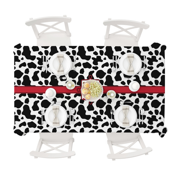 Cowprint Cowgirl Tablecloths (58"x102") - TOP VIEW